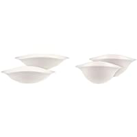 Villeroy &amp- Boch Dune Juego Cuenco Pasta- 2 Piezas- Premium Porcelana- Metallic + 2 Boles Ensalada-Vajilla